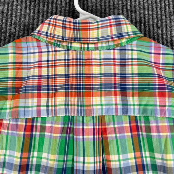 Ralph Lauren Shirt Youth Boys Large Green Plaid Long Sleeve Button Down Casual - Picture 14 of 14